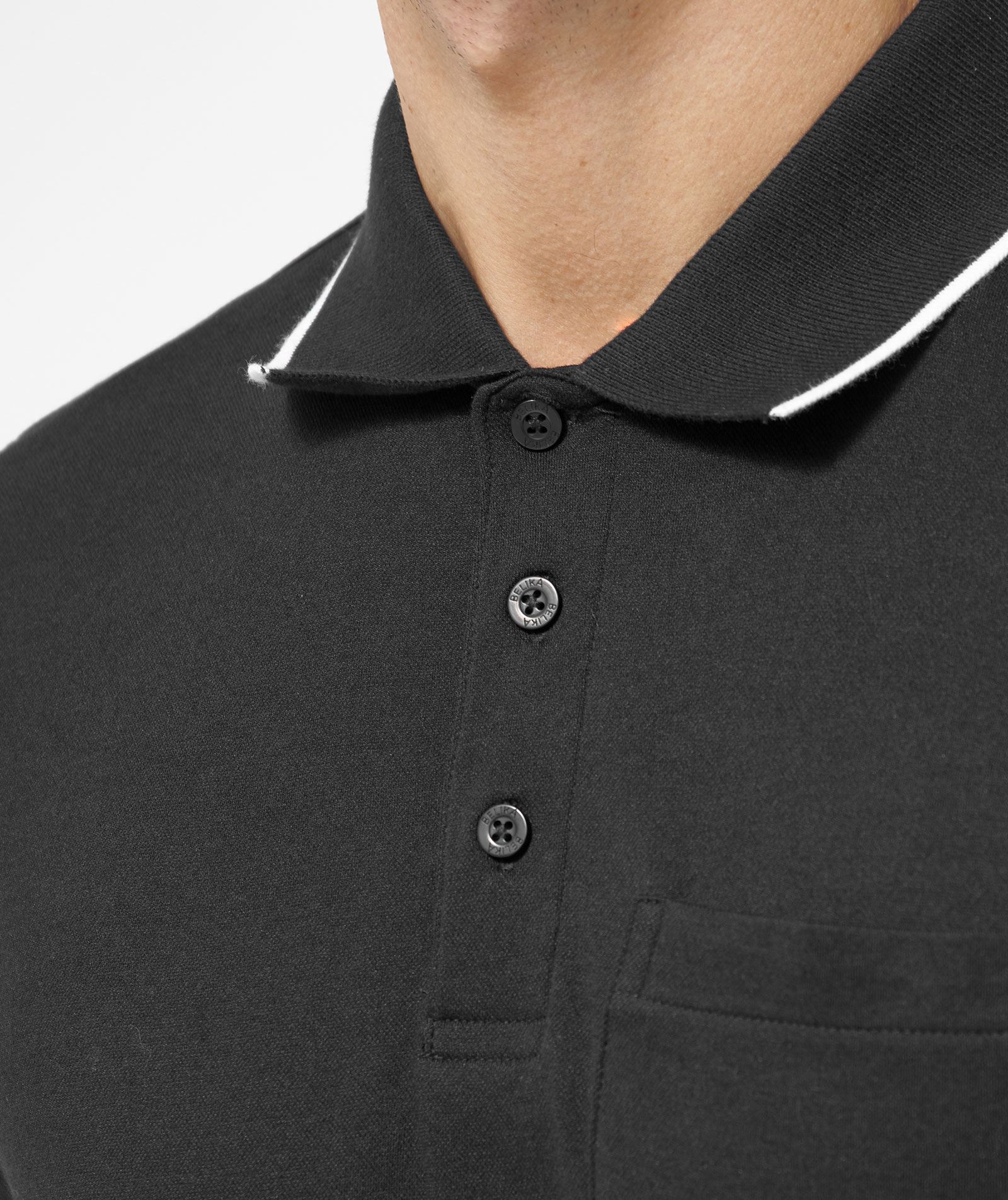 Belika Valencia polo shirt, Black, large image number 4