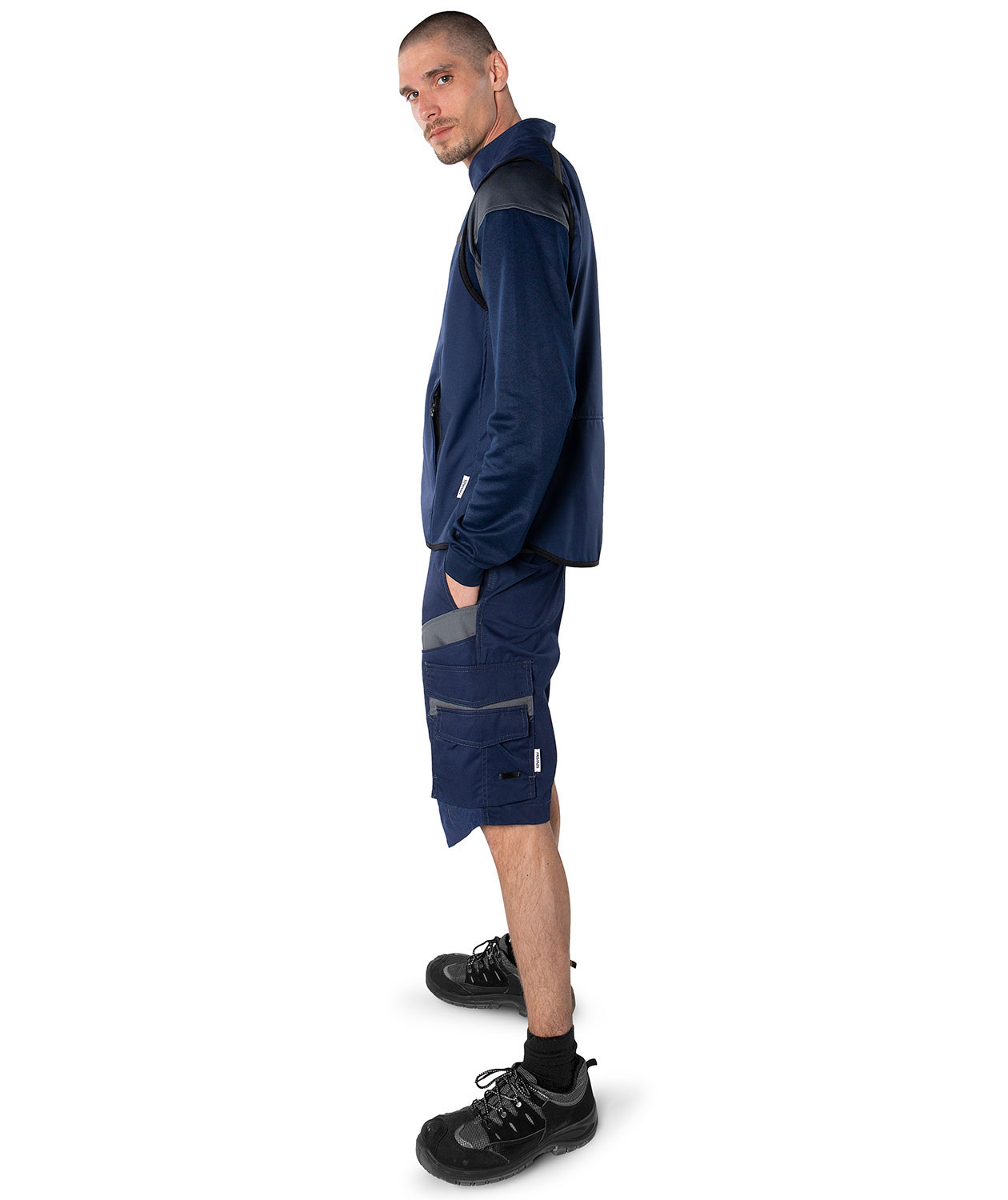 Fristads Arbeitsshorts 2562, Marine/Grau, large image number 2