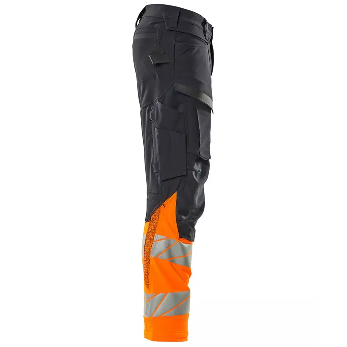 Mascot Accelerate Safe work trousers full stretch, Dark Marine Blue/Hi-Vis Orange, large image number 3