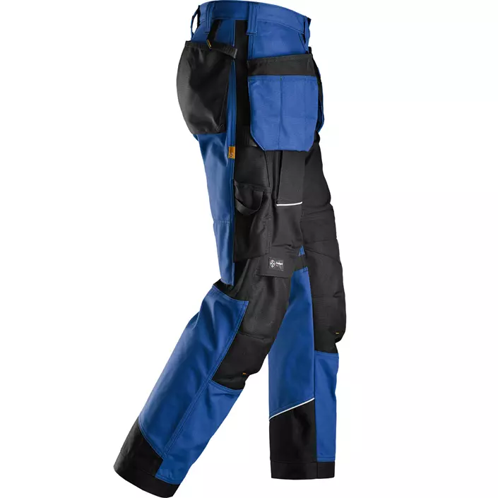 Snickers RuffWork Canvas+ craftsman trousers 6214, Blue/Black, large image number 3
