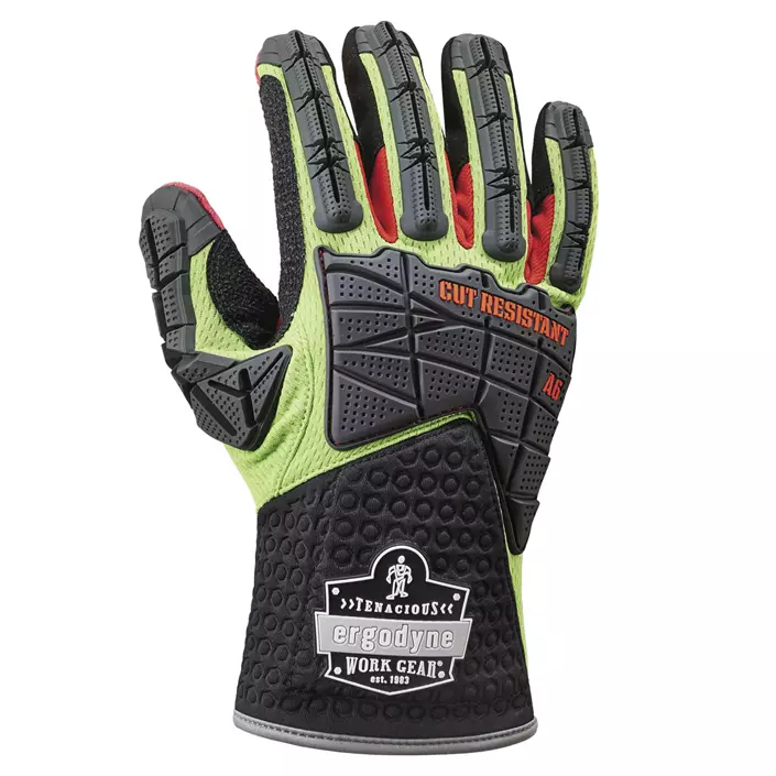 Ergodyne 925CR6 impact resistant Cut F gloves, Lime, large image number 0