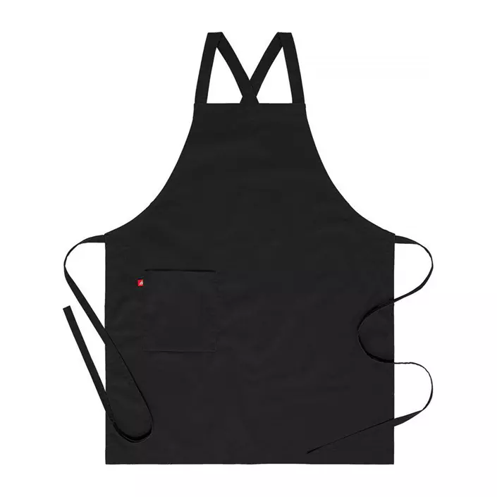 Segers 4577 bib apron, Black, Black, large image number 0