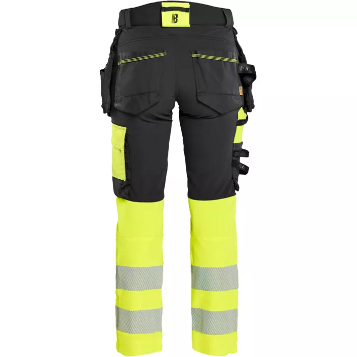Blåkläder dame håndverksbukse full stretch, Svart/Hi-Vis Gul, large image number 1