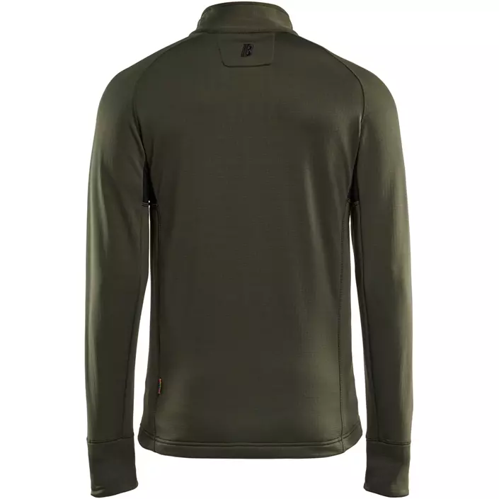 Blåkläder Striker fleecetröja, Skogsgrön/Rost, large image number 1