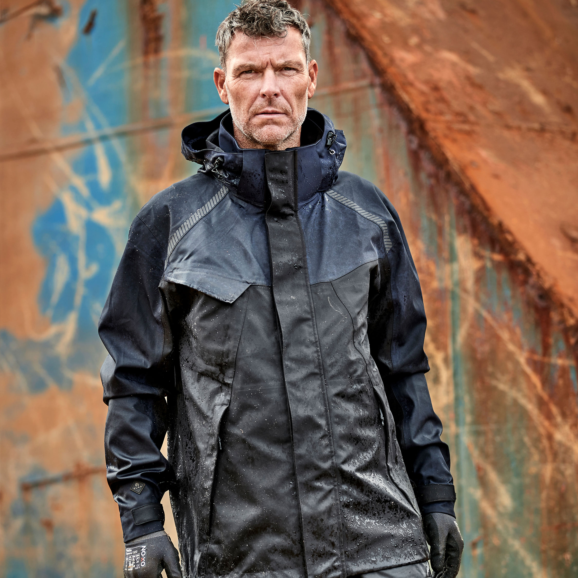 ELKA Working Xtreme skaljacka full stretch, Navy/Svart, large image number 1