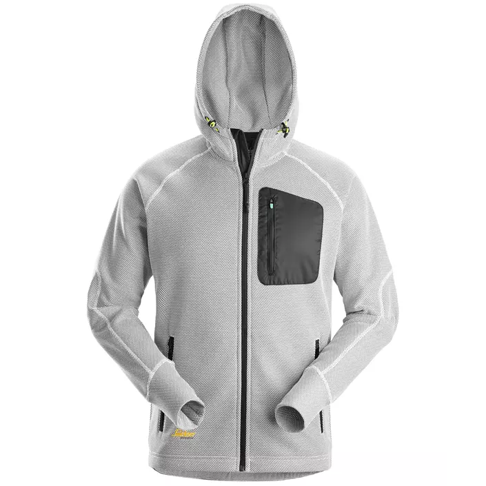 Snickers FlexiWork fleece hoodie 8041, White/black, large image number 0