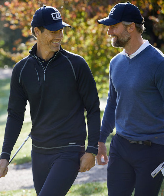 Cutter & Buck Everett sweatshirt with merino wool, Denim Melange