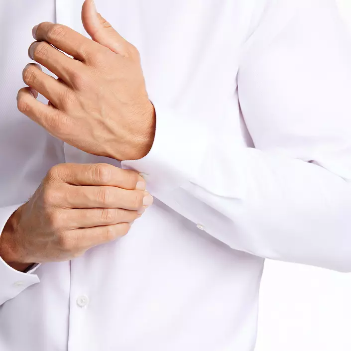 Lindbergh Twill slim fit skjorte, White , large image number 4