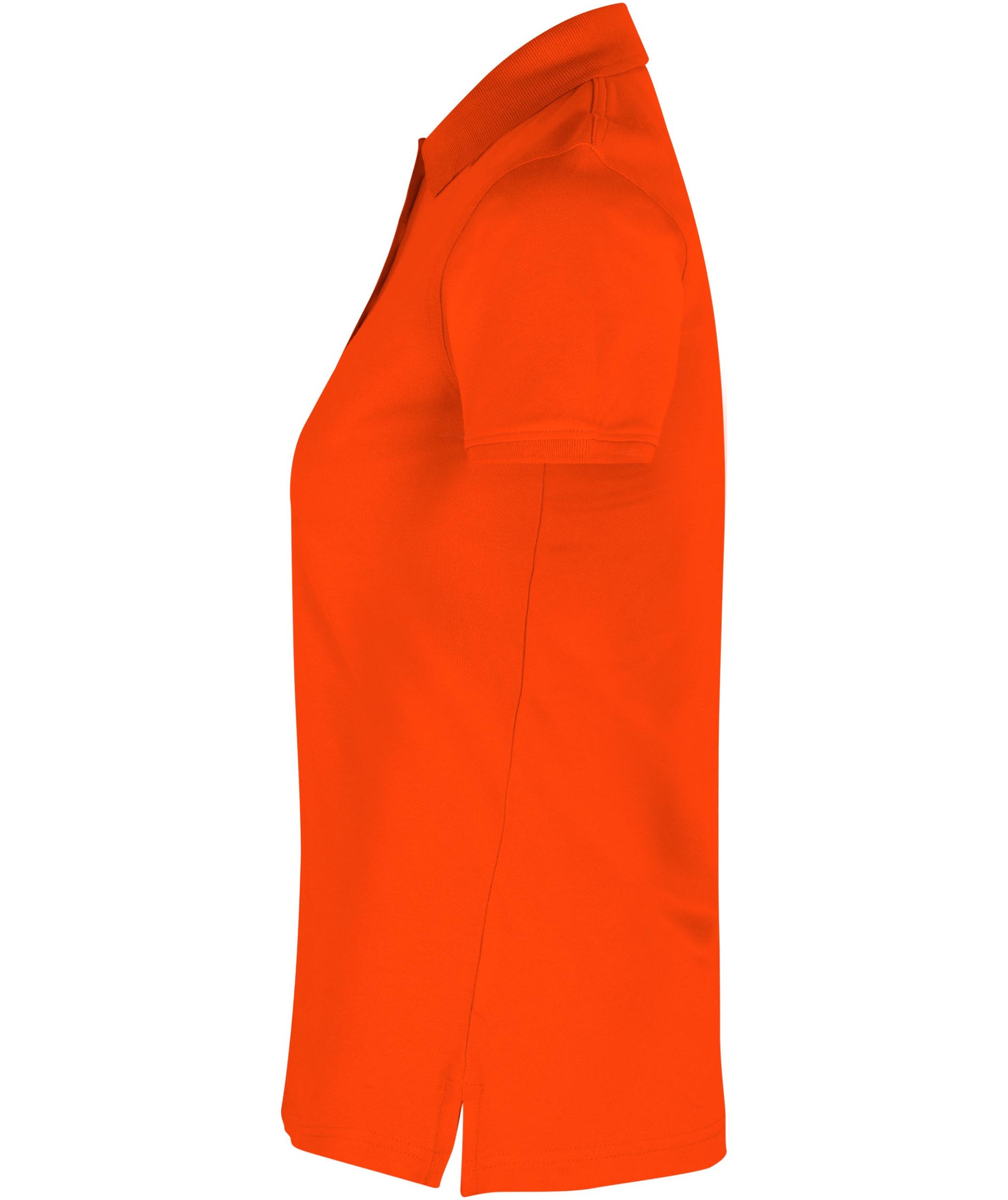 ID dame Pique Polo T-shirt med stretch, Orange, large image number 2