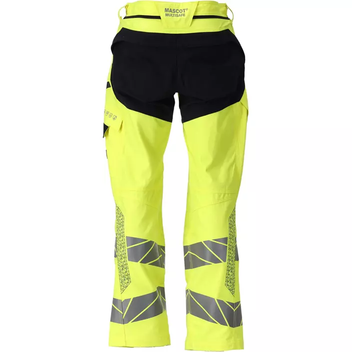 Mascot Accelerate Multisafe arbejdsbukser, Hi-Vis Gul/Mørk Marine, large image number 1