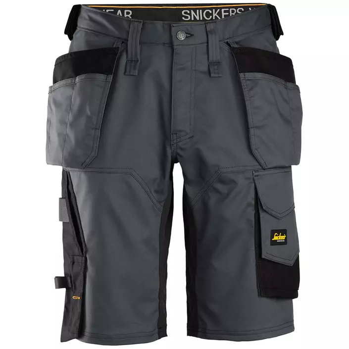 Snickers AllroundWork craftsman shorts 6151, Steel Grey/Black, large image number 0