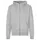 ID hoodie with zipper, Grey Melange, Grey Melange, swatch