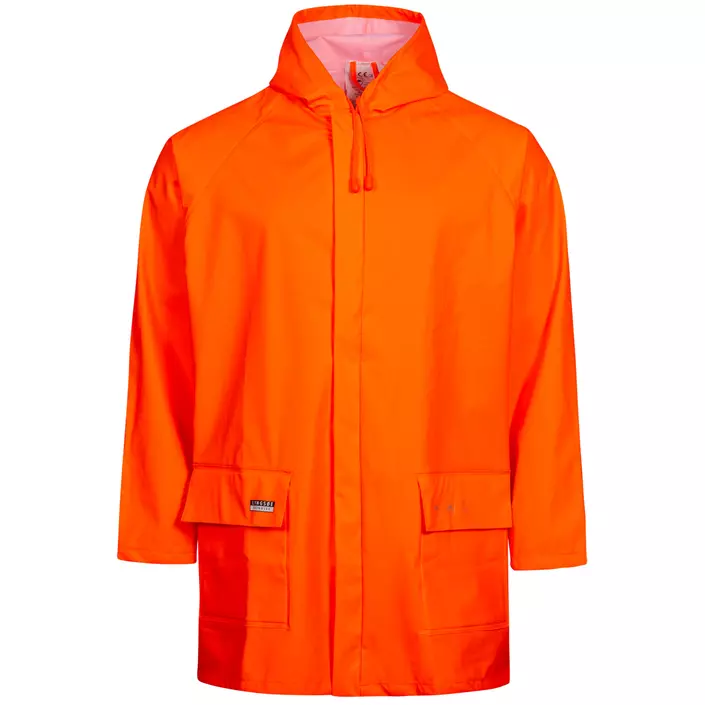 Lyngsøe PU rain jacket, Hi-vis Orange, large image number 0