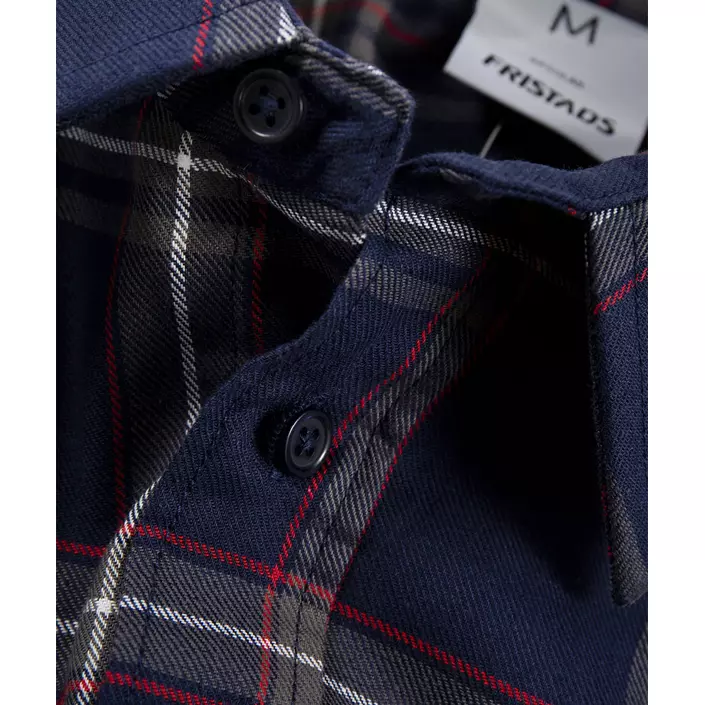Fristads flannel skjorte / skovmandsskjorte 7421, Marine, large image number 2