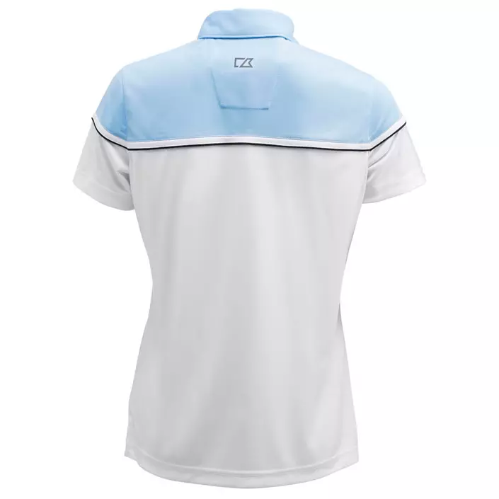 Cutter & Buck Sunset women's polo shirt, White/Light Blue, large image number 1