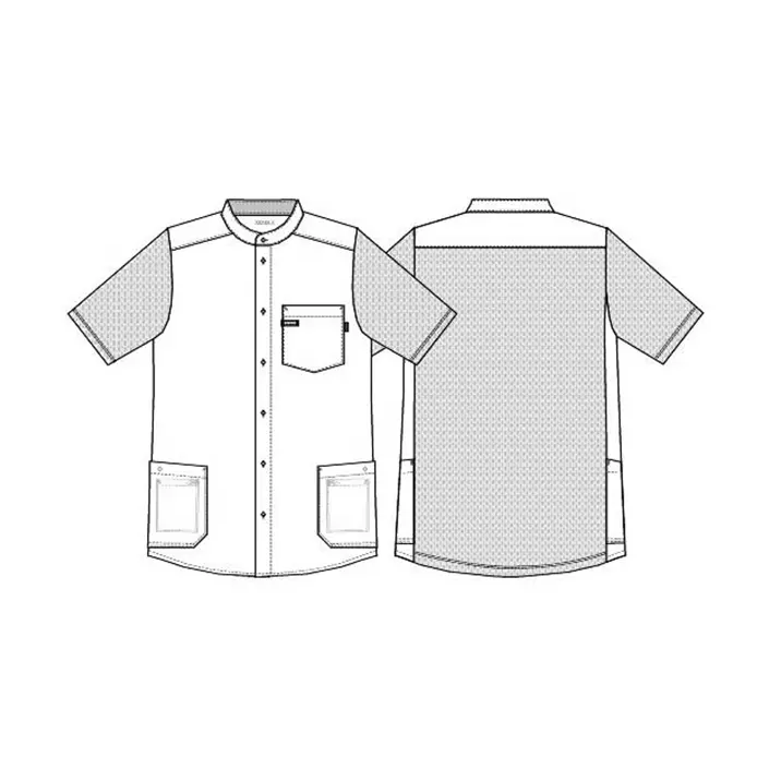 Kentaur kortärmad pique skjorta, Gråmelerad, large image number 2