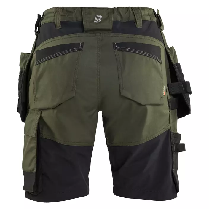 Blåkläder dame håndværkershorts, Skovgrøn/sort, large image number 1