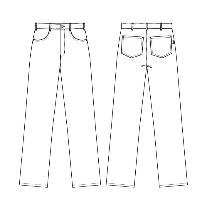 Kentaur trousers jeans, White, large image number 2