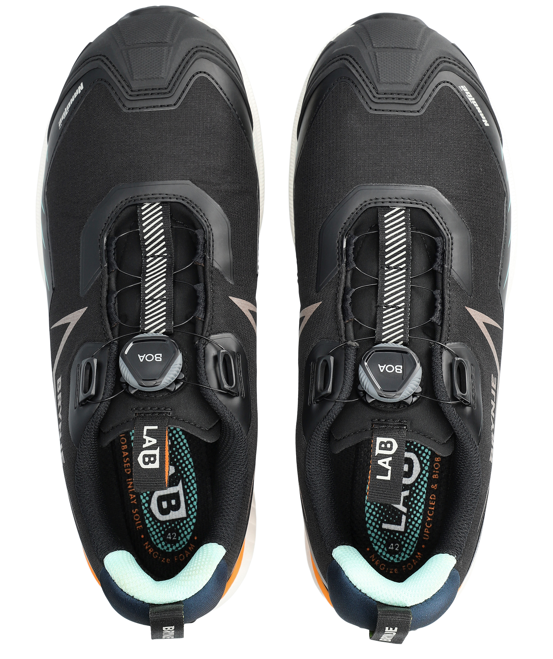 Brynje LAB Textile BOA sikkerhedssko S3S, Sort, large image number 3