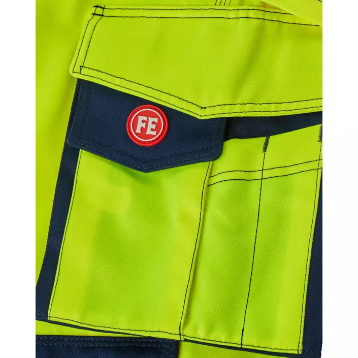 Engel Safety women's work trousers, Hi-vis Yellow/Marine, large image number 2