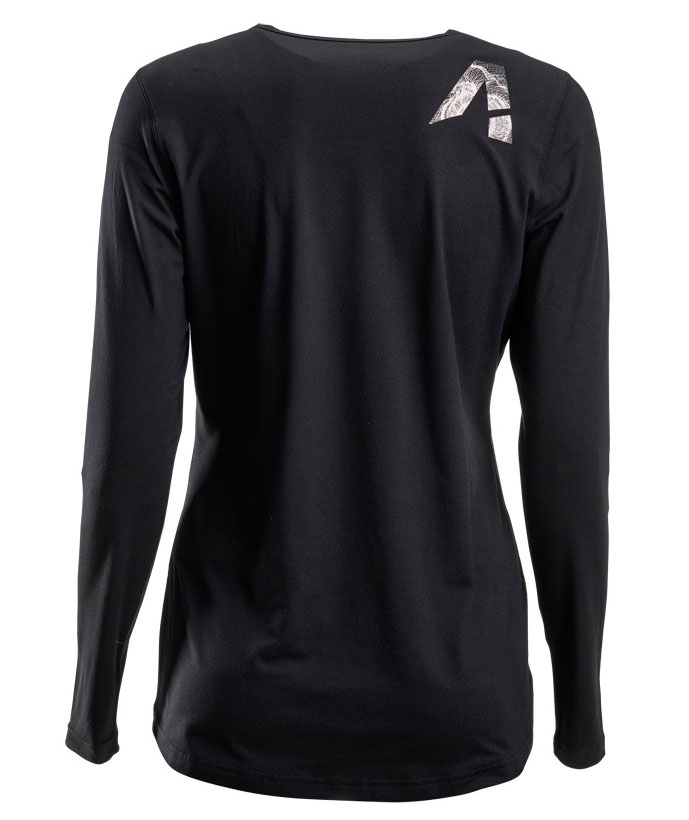 Kramp Active long-sleeved women's T-shirt, Black, large image number 1