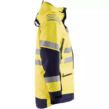 Blåkläder Evolution parka jakke, Hi-vis gul/marineblå