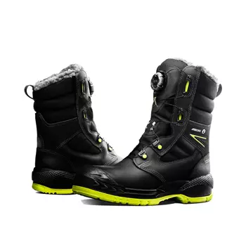 Arbesko 979 winter safety boots S3, Black/Lime