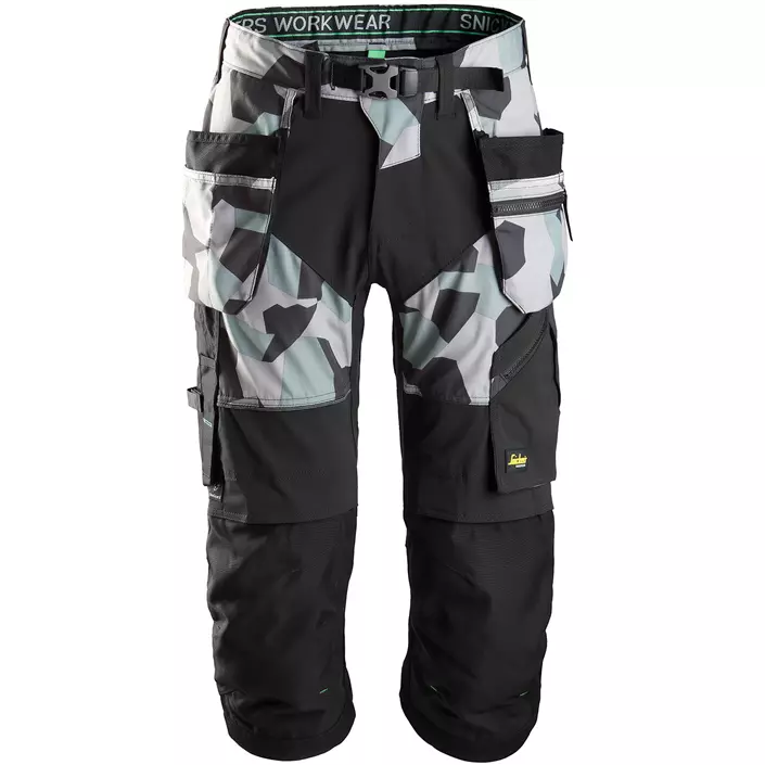 Snickers craftsman knee pants FlexiWork 6905, Camouflage grey/black, large image number 0