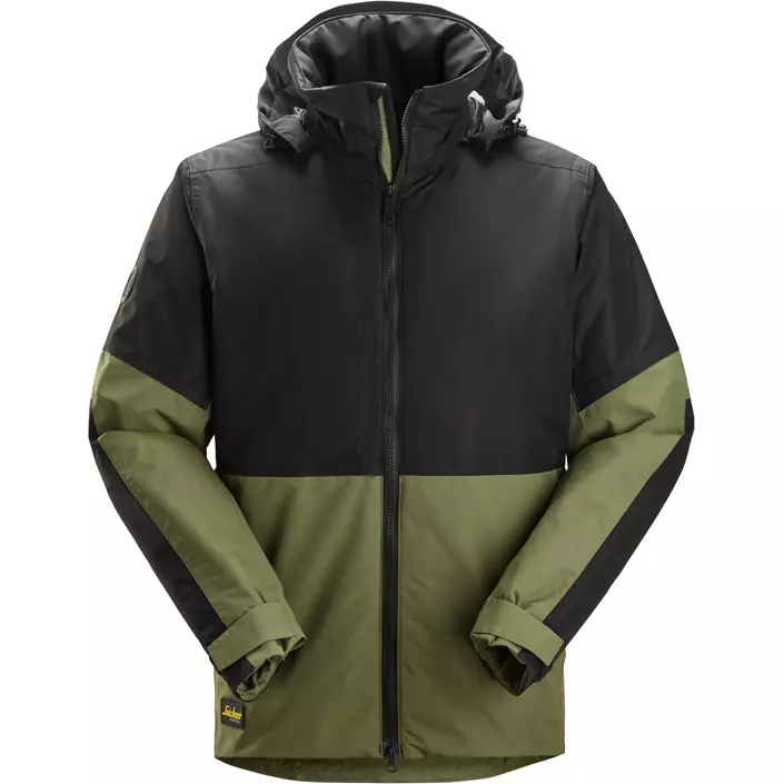 Snickers AllroundWork vinterjacka, Khaki Green/Black, large image number 0