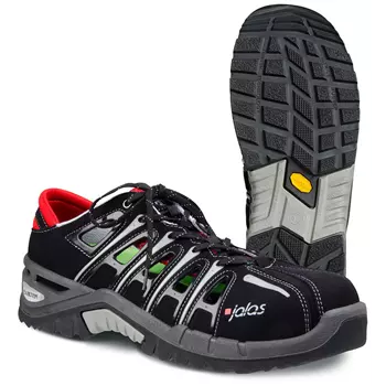 Jalas Exalter2 safety shoes S1 HRO, Black/Grey/Red
