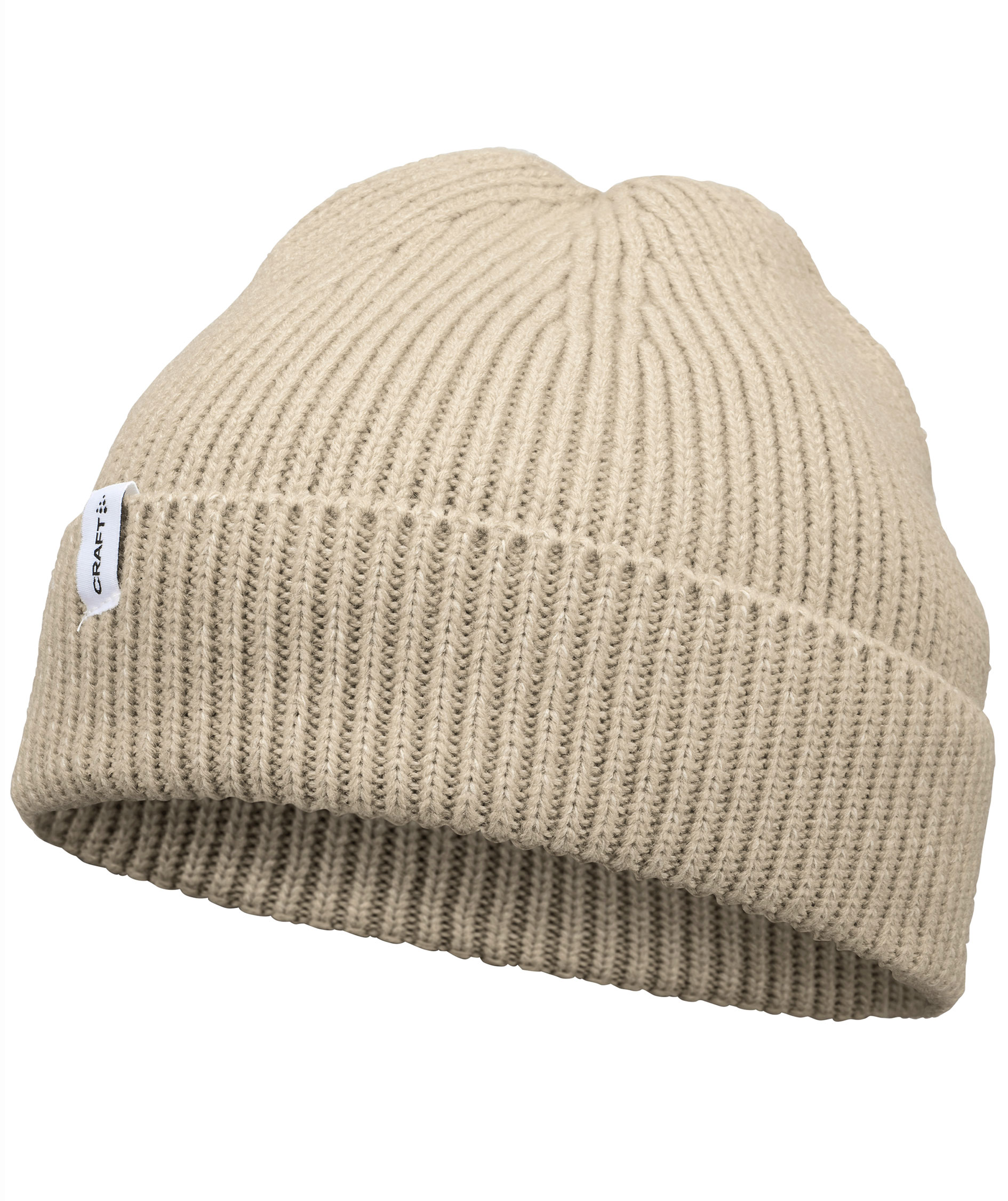 Craft Urban Rib knitted beanie, Plaster