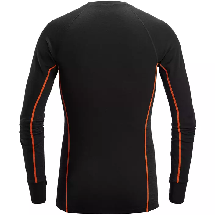 Snickers långärmad underställströja med merinoull 9480, Black/Anthracite Melange, large image number 2