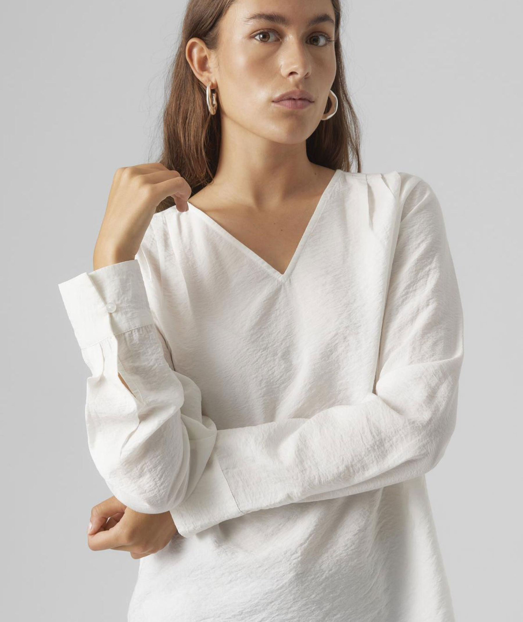 Vero Moda VMLENA dame bluse, Snow White, large image number 3