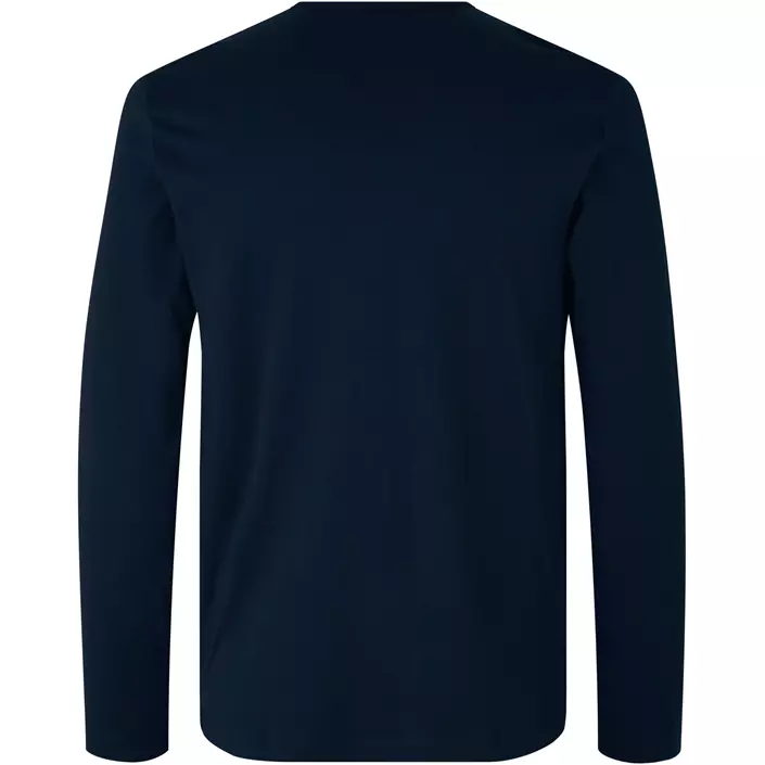 ID Identity Interlock långärmad T-shirt, Marinblå, large image number 1