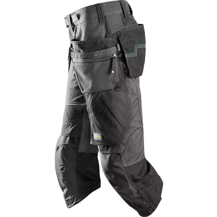 Snickers craftsman knee pants FlexiWork 6905, Steel Grey/Black, large image number 2