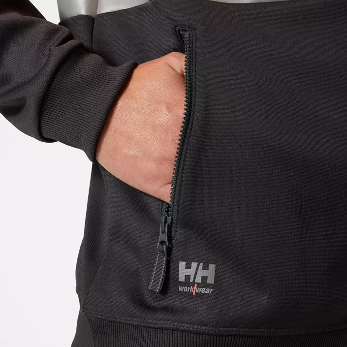 Helly Hansen Addvis hoodie with zipper, Hi-vis Orange/Ebony, large image number 5