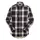 Snickers AllroundWork quilted flannel shirt 8522, Black/Off-White, Black/Off-White, swatch
