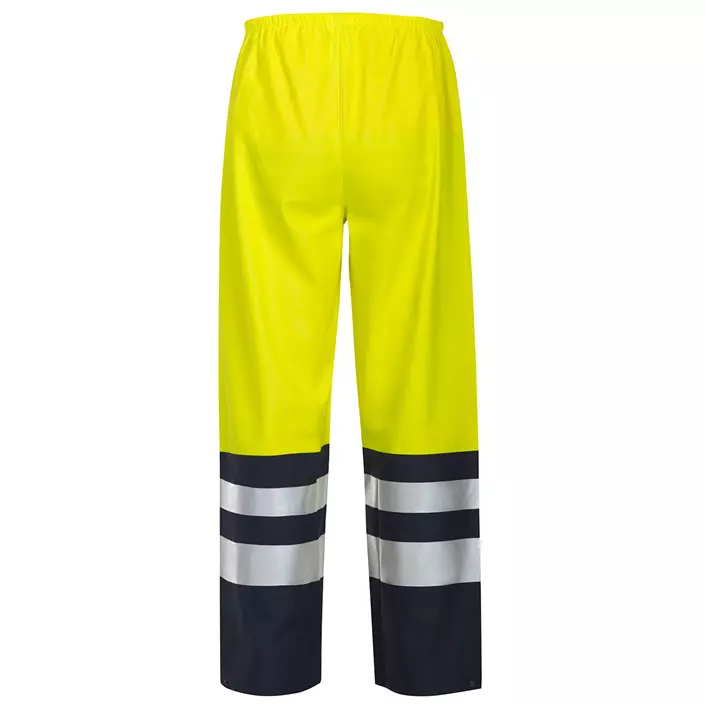 ProJob rain trousers 6504, Hi-Vis yellow/marine, large image number 2