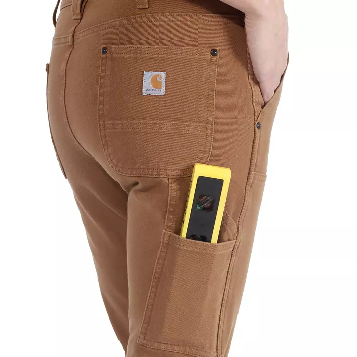 Carhartt Double Front dame arbejdsbukser, Carhartt Brown, large image number 2