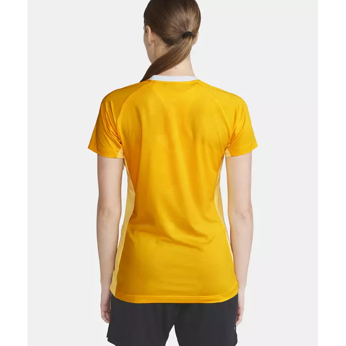 Craft Premier Solid Jersey T-shirt dam, Sweden yellow, large image number 6