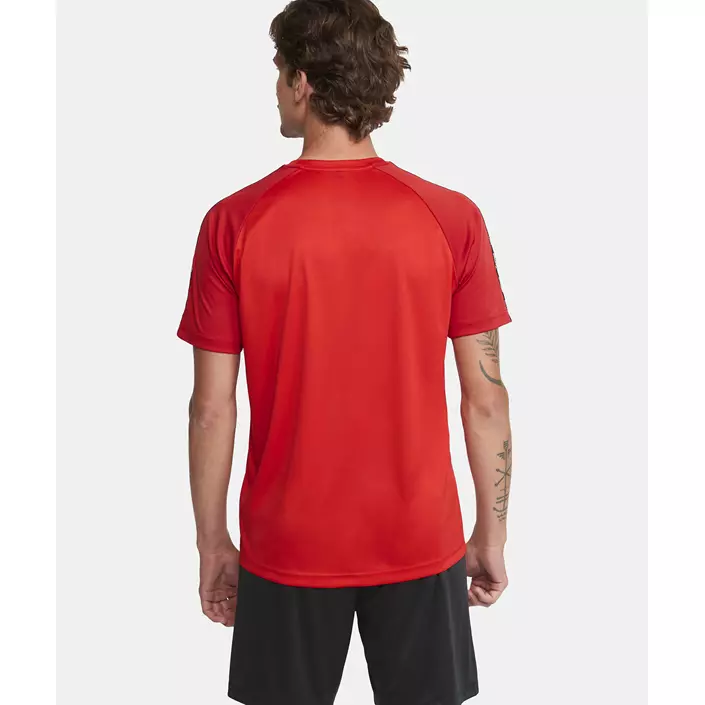 Craft Squad 2.0 Contrast Jersey T-skjorte, Bright Red-Express, large image number 4