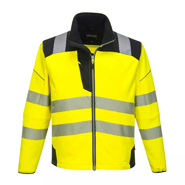 Portwest PW3 softshell jacket, Hi-vis Yellow/Black, large image number 0