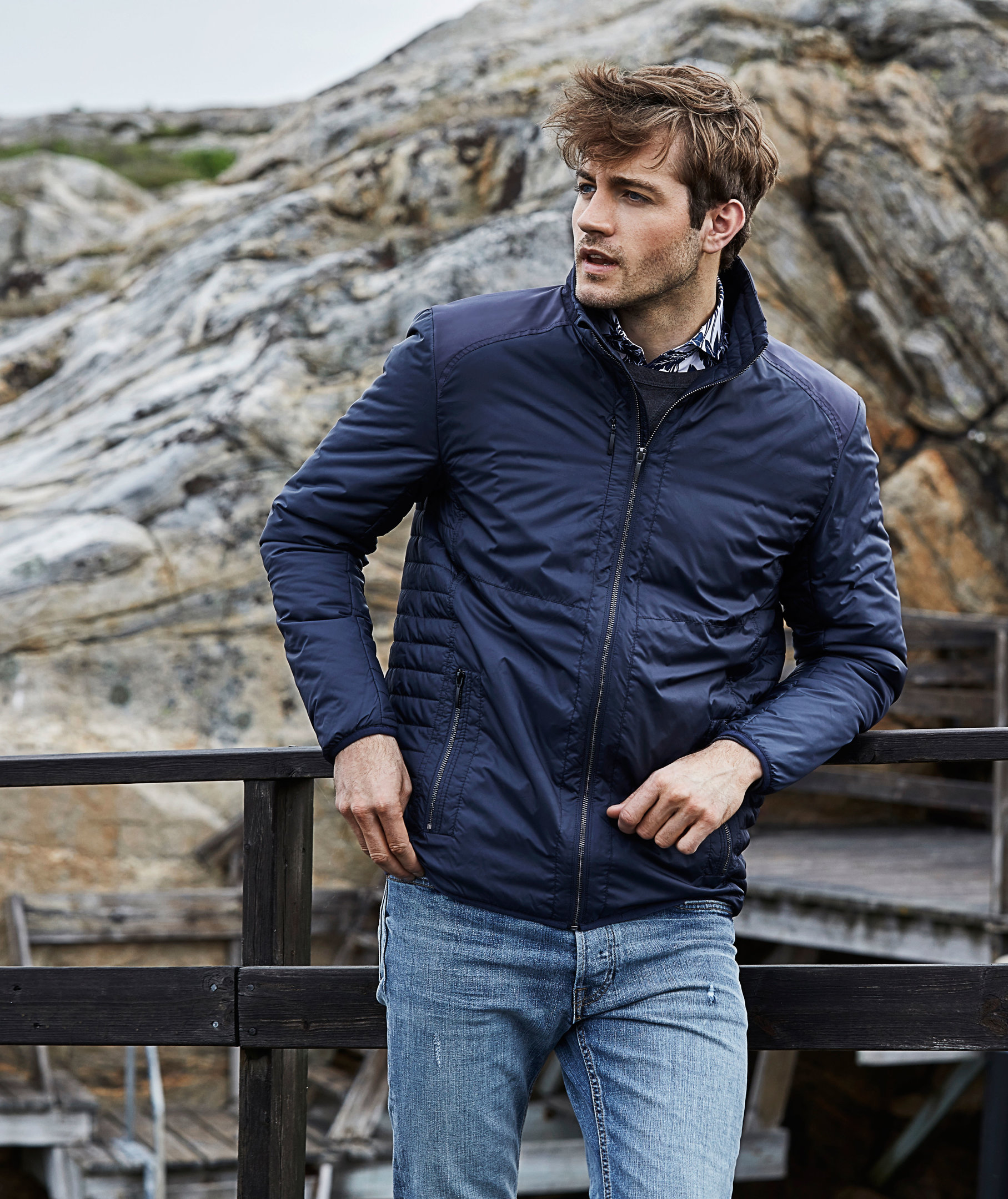 Tee Jays Newport jacka, Navy, large image number 2