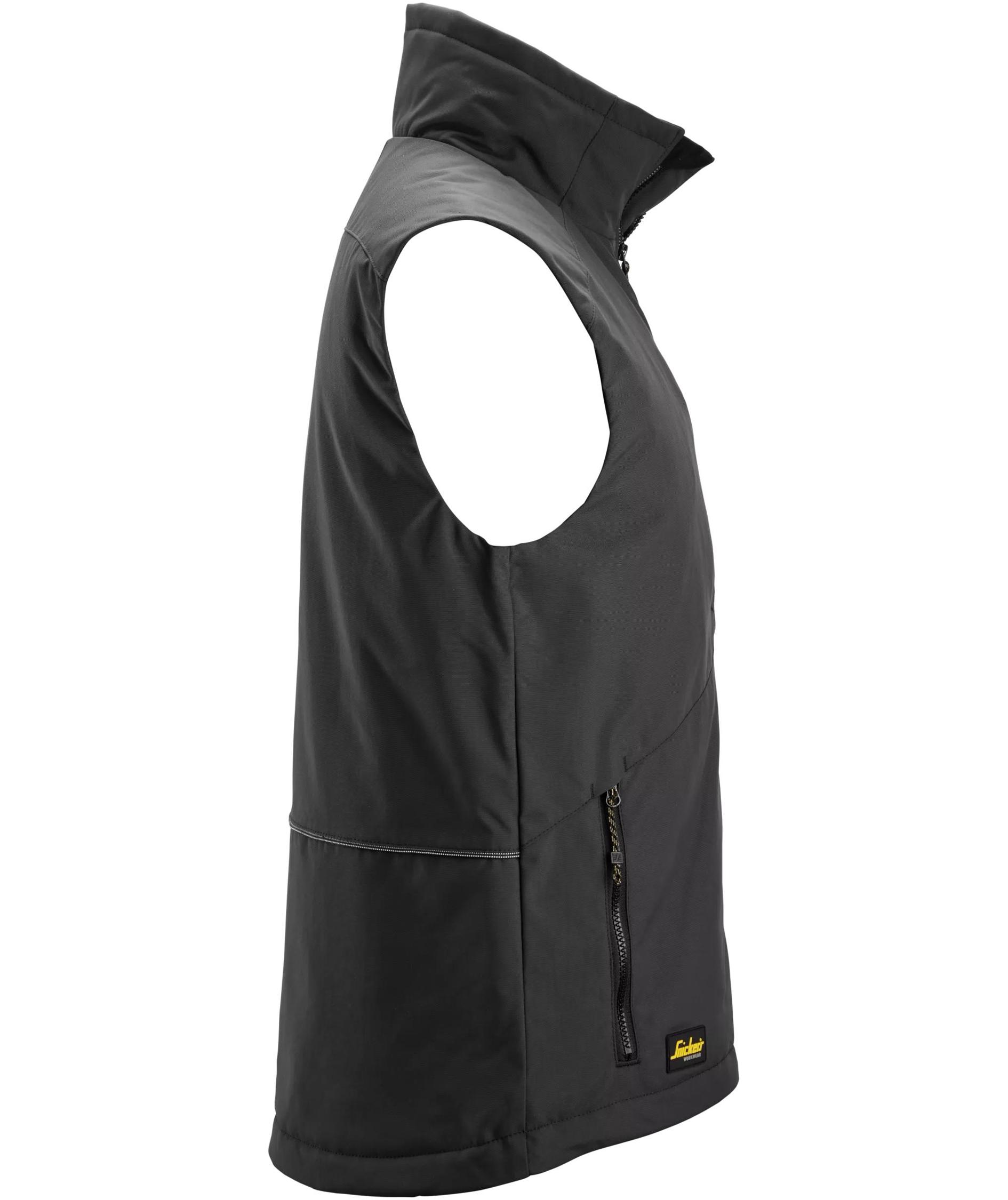 Snickers&nbsp;AllroundWork lined vest 4558, Black, large image number 4