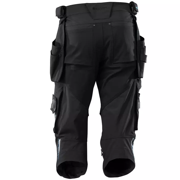 Mascot Advanced craftsman knee pants full stretch, Black, large image number 2