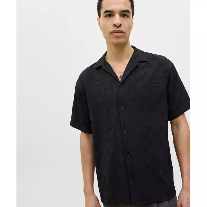 Jack & Jones JJEMATTEO RESORT kortärmad  skjorta, Black, large image number 5