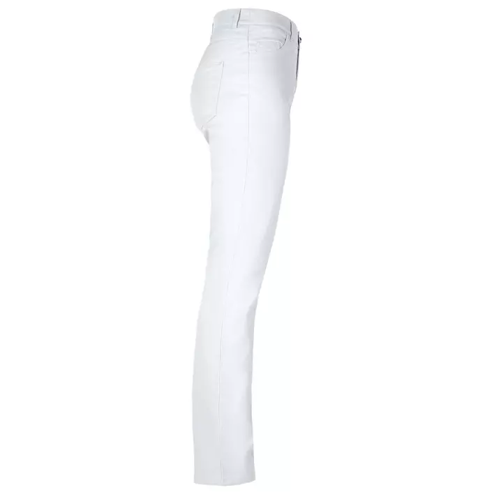 Smila Workwear Nova Slim dame bukse, Hvit, large image number 2