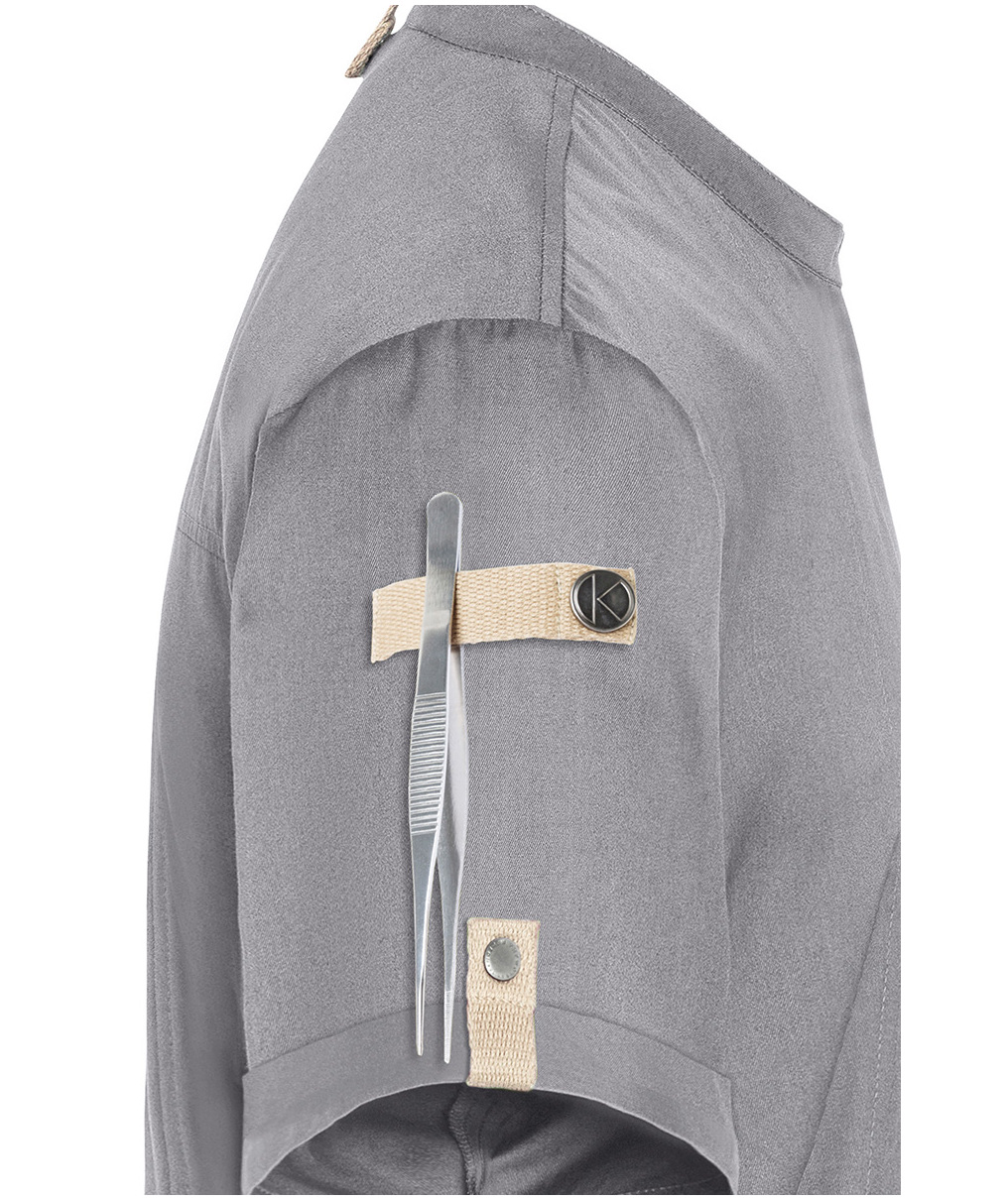 Karlowsky Green-generation short-sleeved chefs jacket, Platinum grey, large image number 9