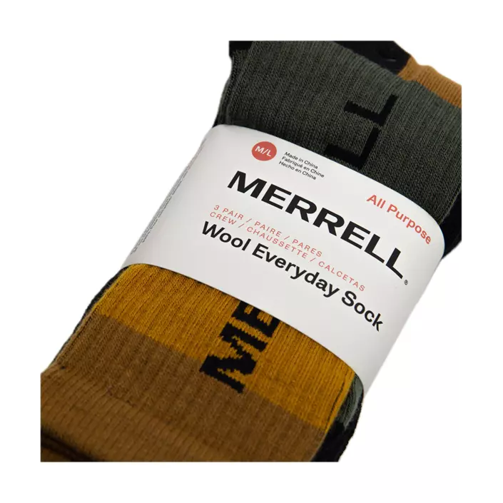 Merrell socks 3-pack, Black assorted, large image number 2