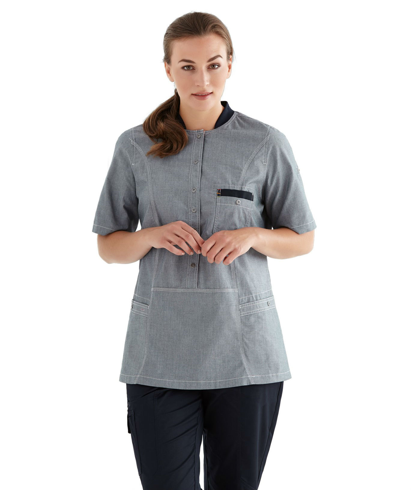 Kentaur women's smock, Grey